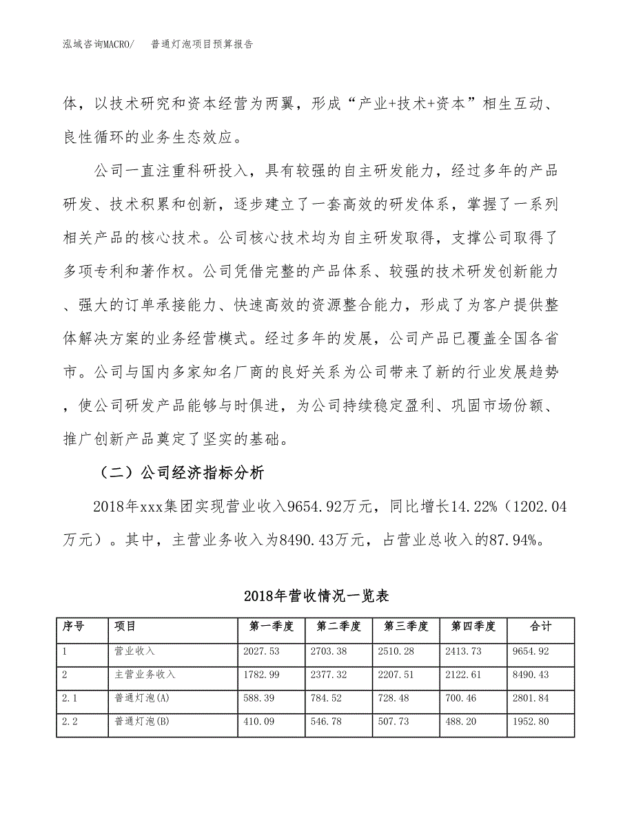 普通灯泡项目预算报告年度.docx_第3页