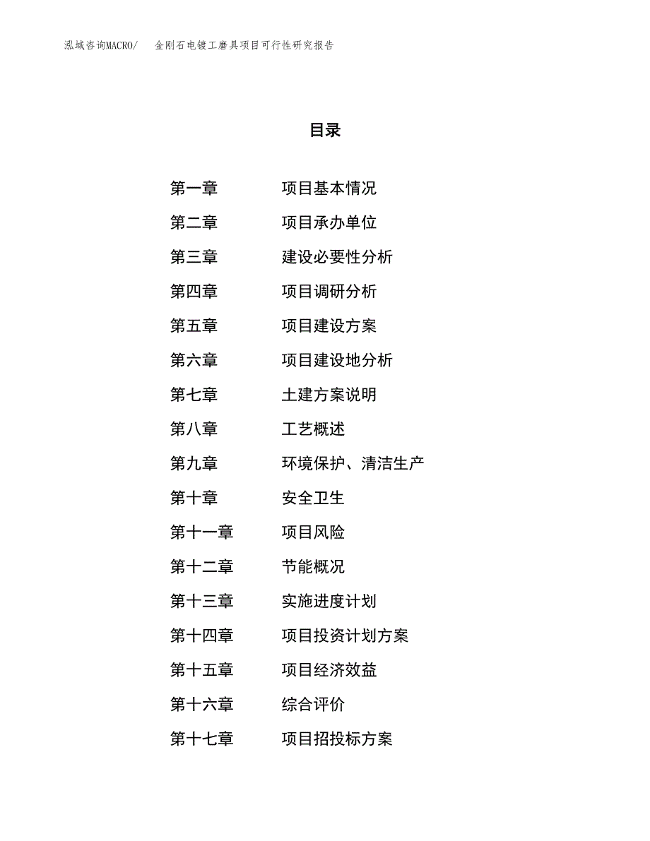 金刚石电镀工磨具项目可行性研究报告（总投资5000万元）（22亩）_第1页