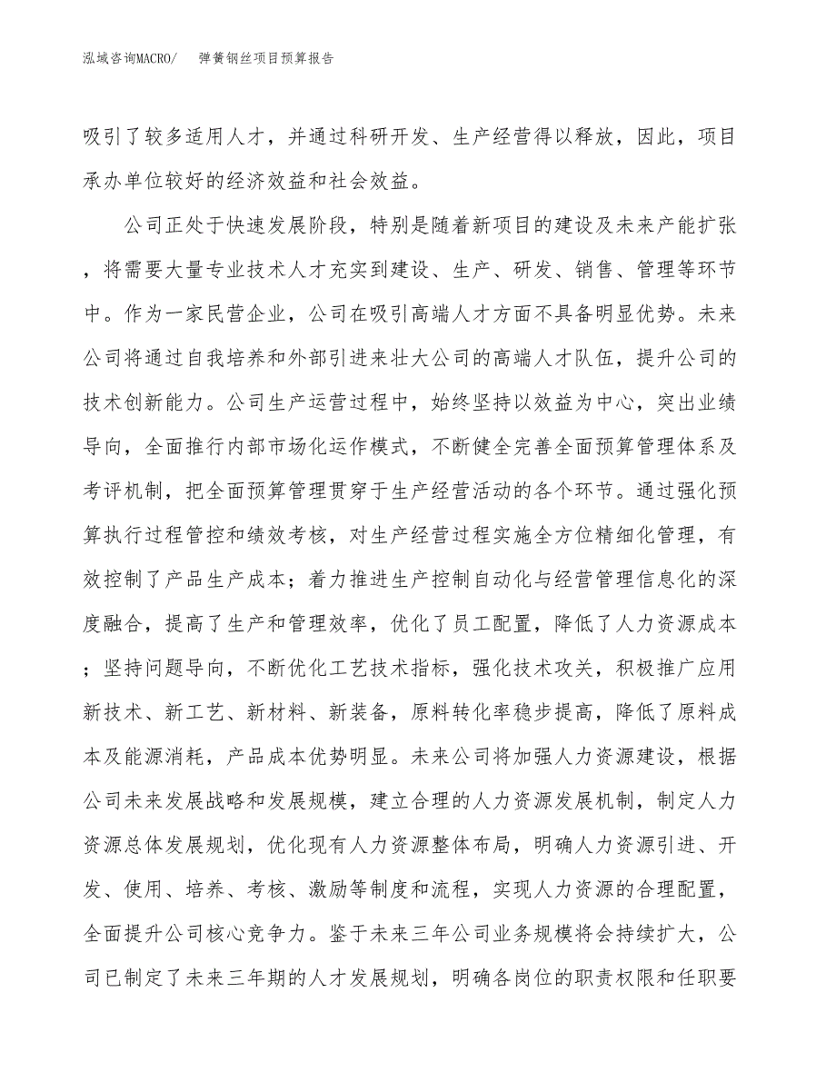 弹簧钢丝项目预算报告年度.docx_第3页