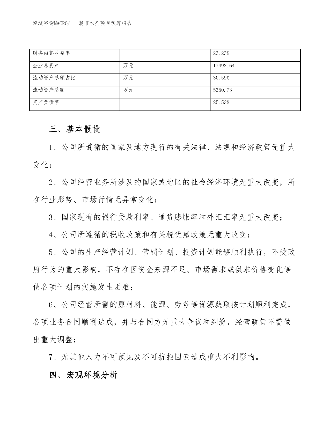 混节水剂项目预算报告年度.docx_第5页