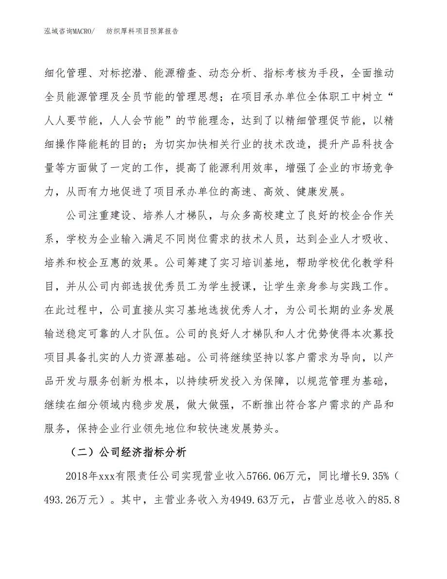 纺织厚料项目预算报告年度.docx_第3页