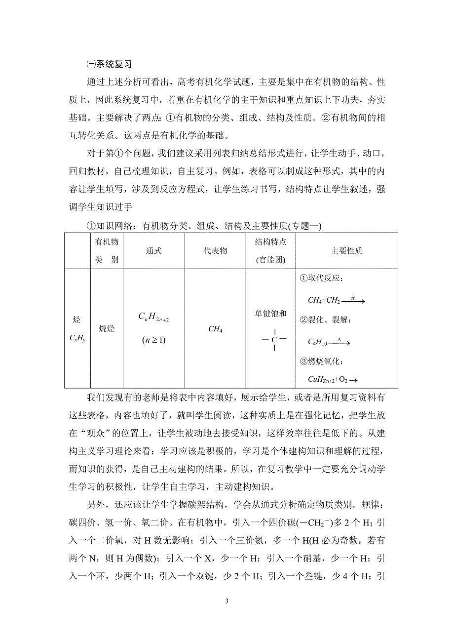 对课程卷有机化学教学策略研究报告_第3页