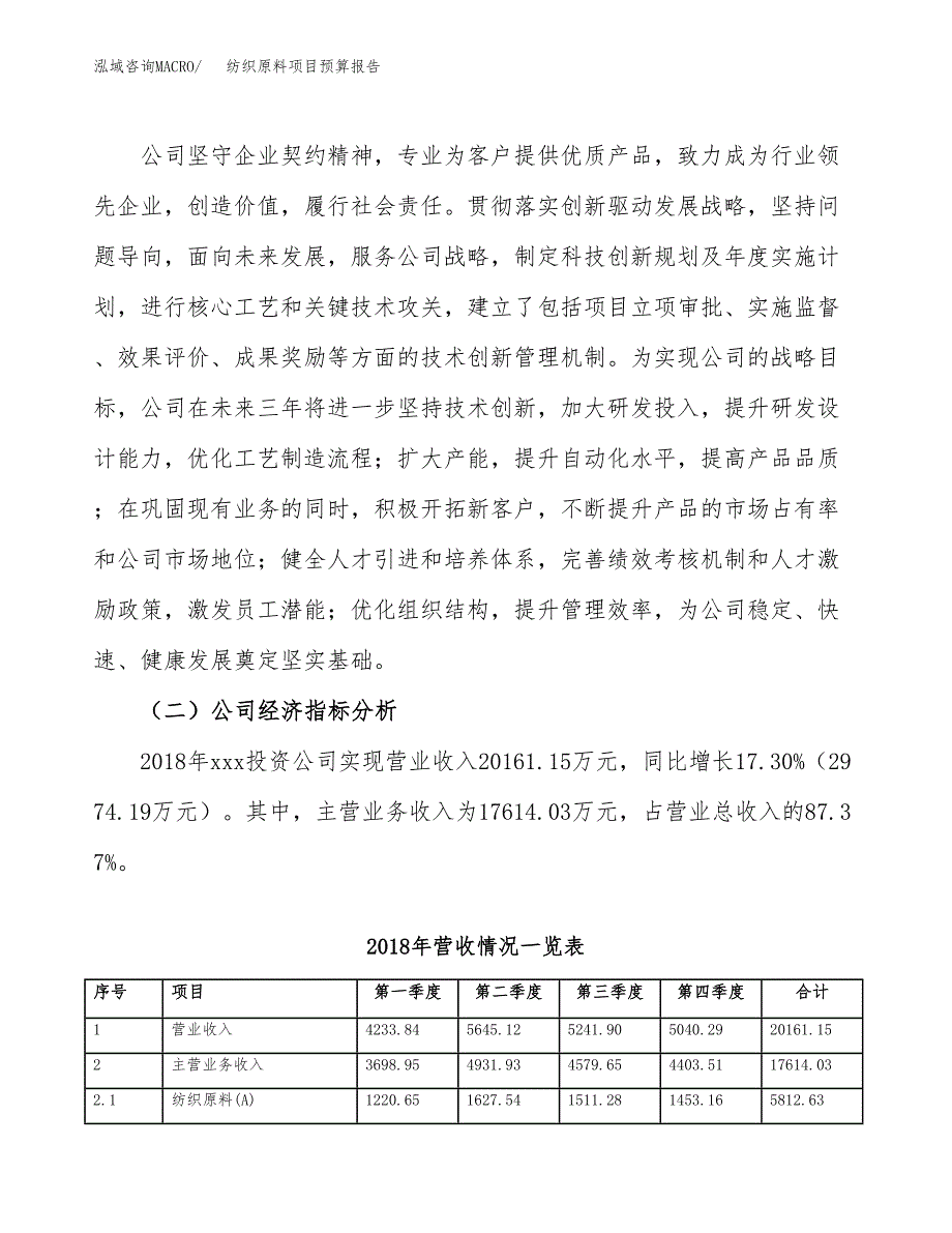 纺织原料项目预算报告年度.docx_第3页