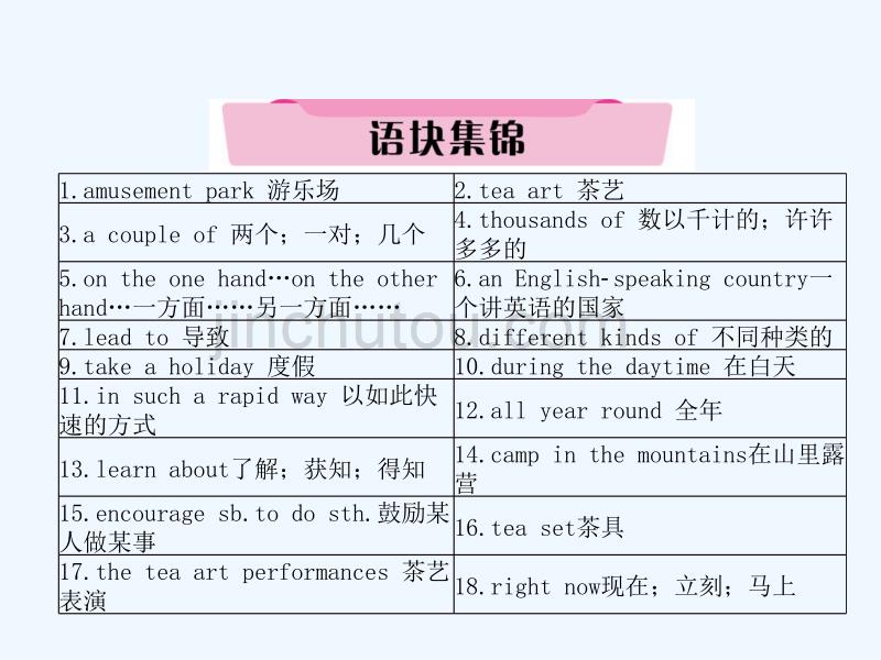 （云南专版）2018年中考英语特训复习 第1编 教材知识梳理篇 八下 units 9-10_第2页