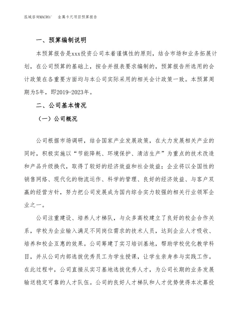 金属卡尺项目预算报告年度.docx_第2页