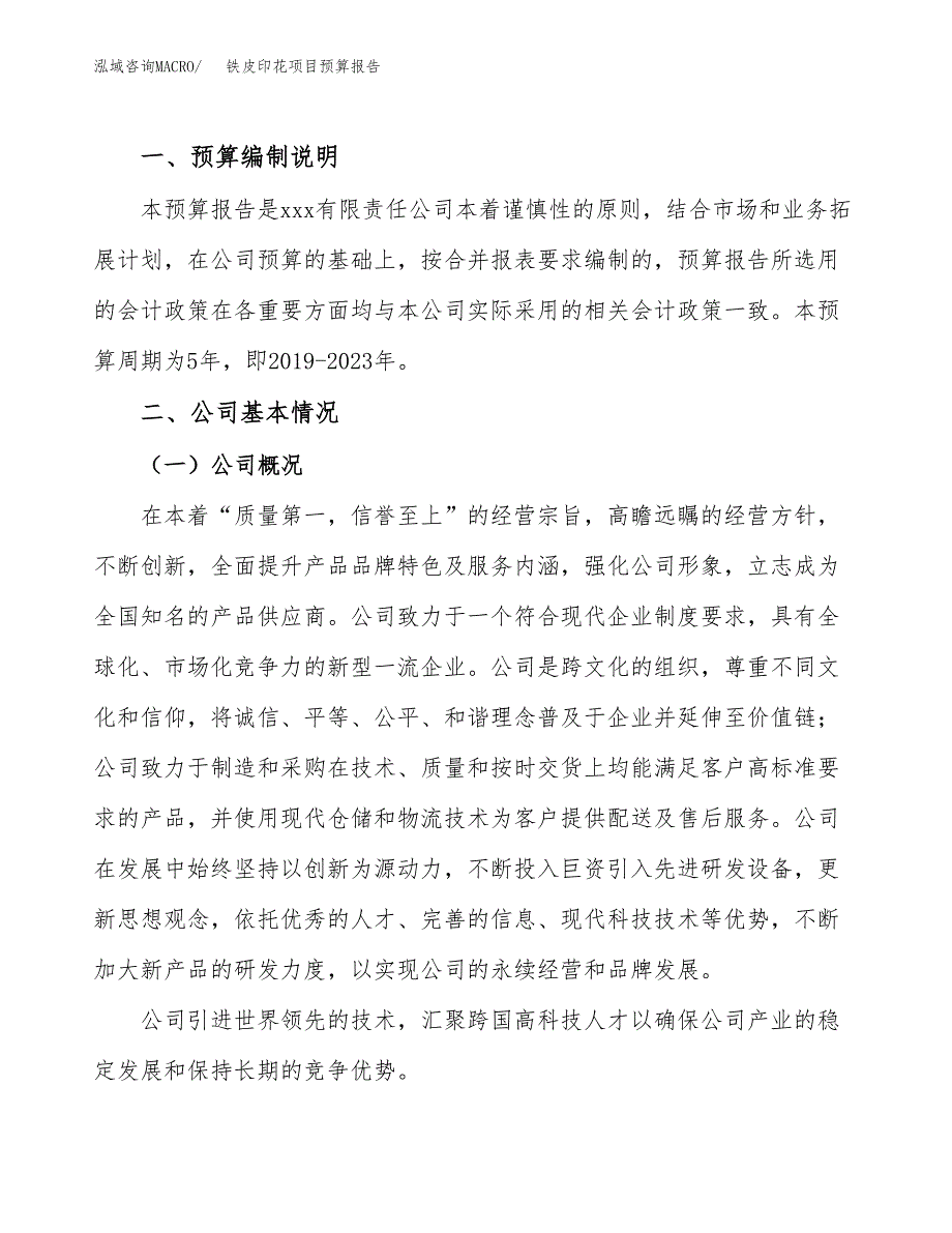 铁皮印花项目预算报告年度.docx_第2页