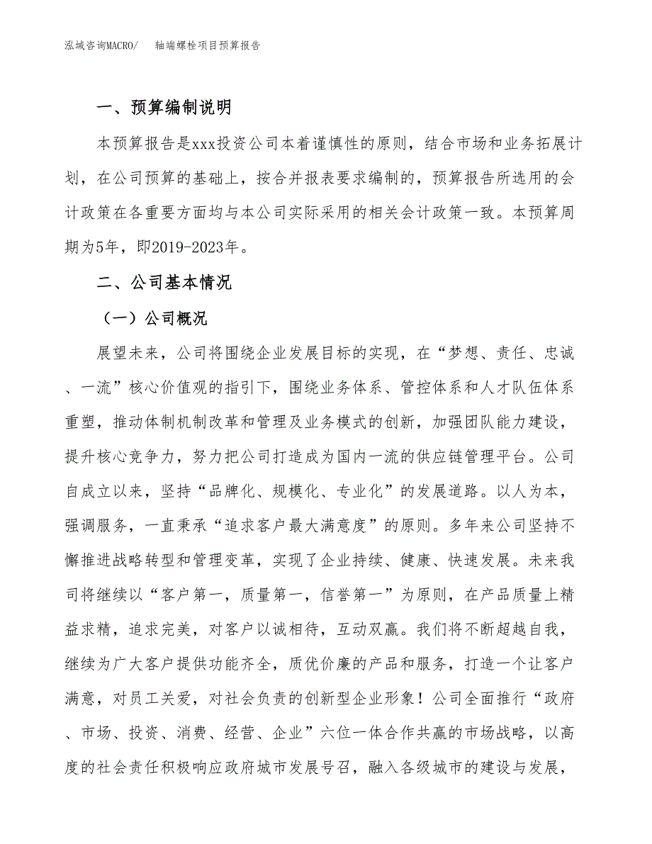 轴端螺栓项目预算报告年度.docx_第2页