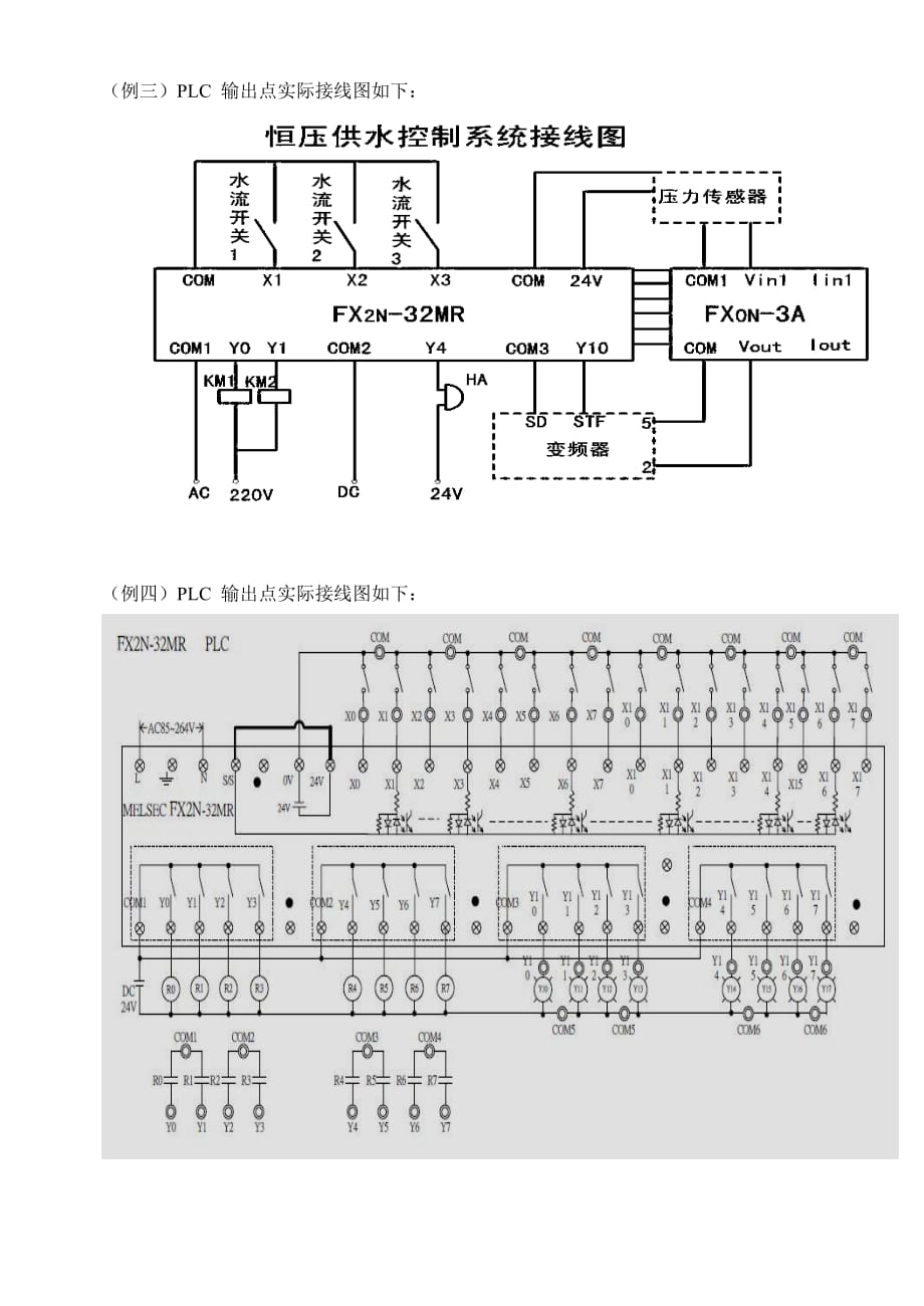 以FX2N-32MR 型为例学习三菱PLC输出输入点接线_第2页