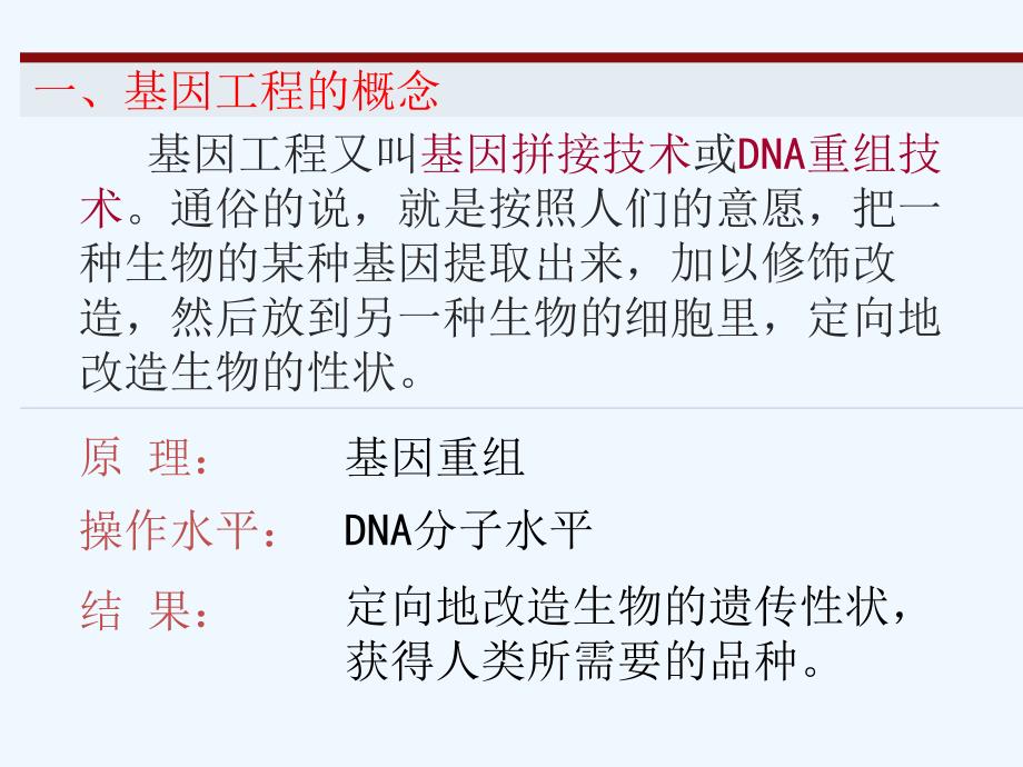 湖南长沙高中生物第六章从杂交育种到基因工程6.2基因工程及其应用新人教必修2_第3页
