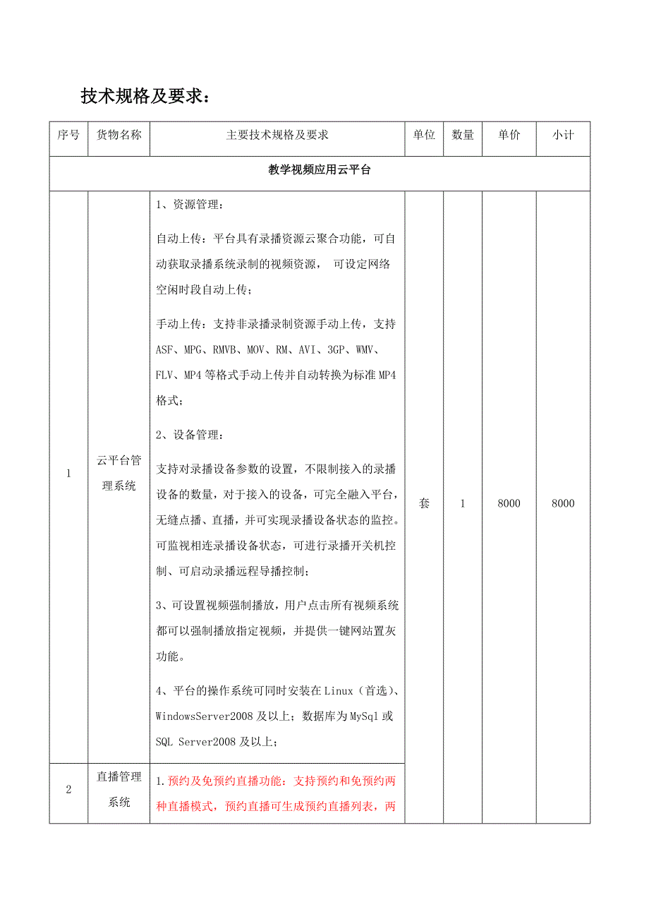 南康录播方案技术参数及评分20161103._第1页