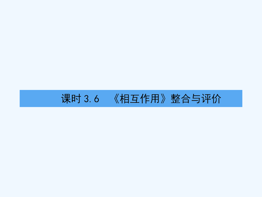 高中物理 第三章 相互作用章末整合 新人教版必修1_第1页