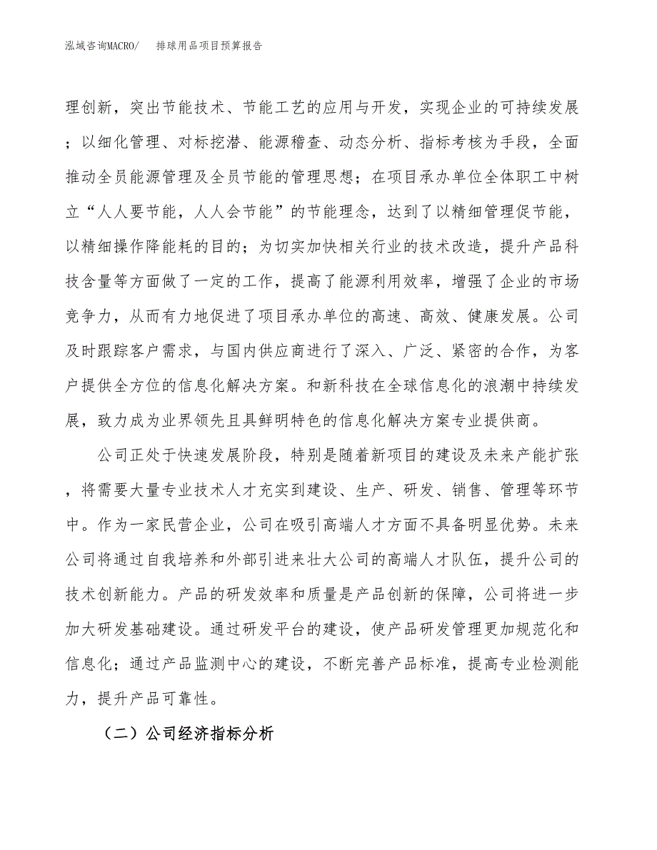 排球用品项目预算报告年度.docx_第3页