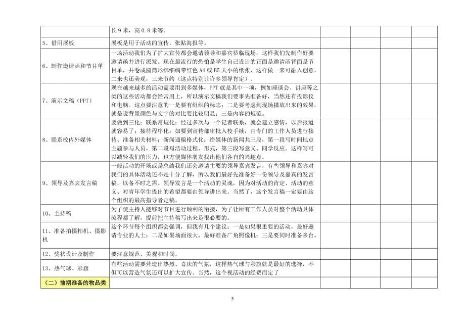 活动执行流程详细表剖析_第5页