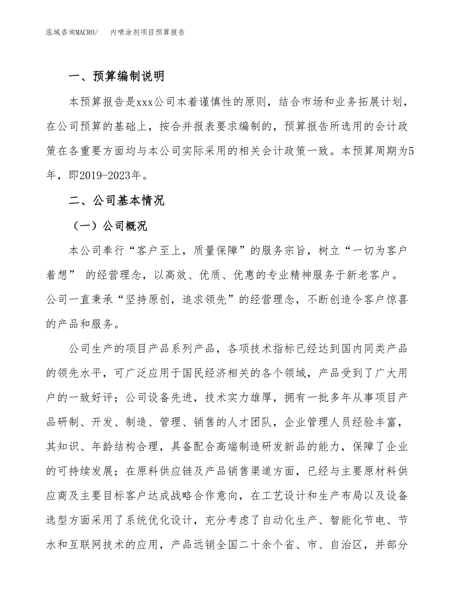 内喷涂剂项目预算报告年度.docx_第2页