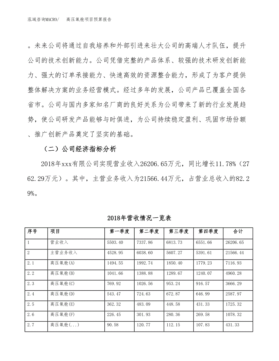 高压氧舱项目预算报告年度.docx_第3页