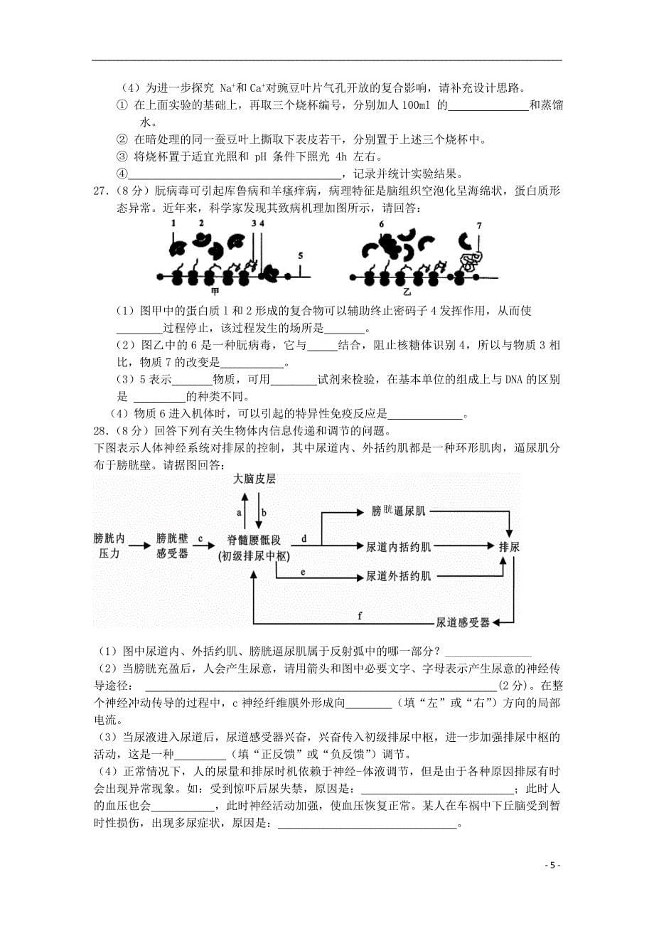 江苏省2013届高三生物最后一次模拟考试试题 2解析_第5页