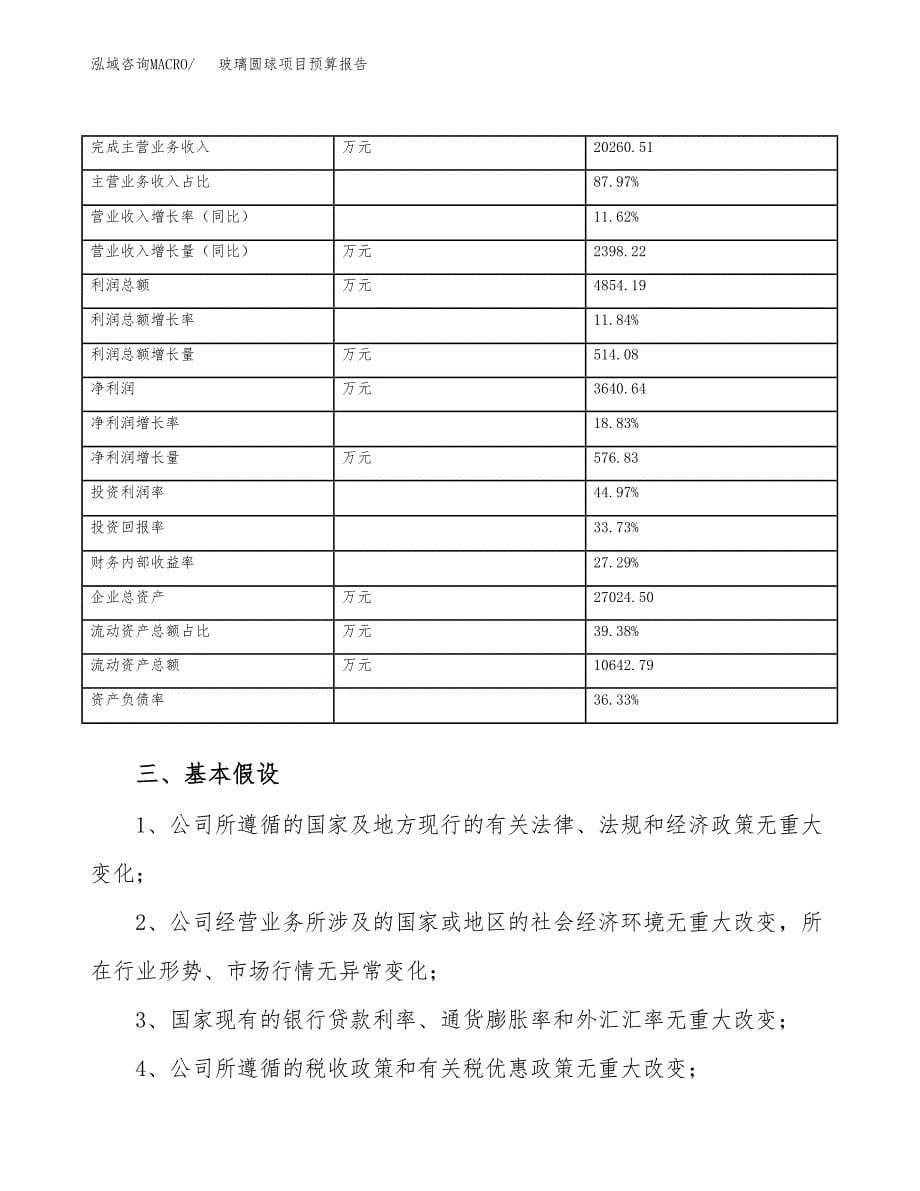 玻璃圆球项目预算报告年度.docx_第5页