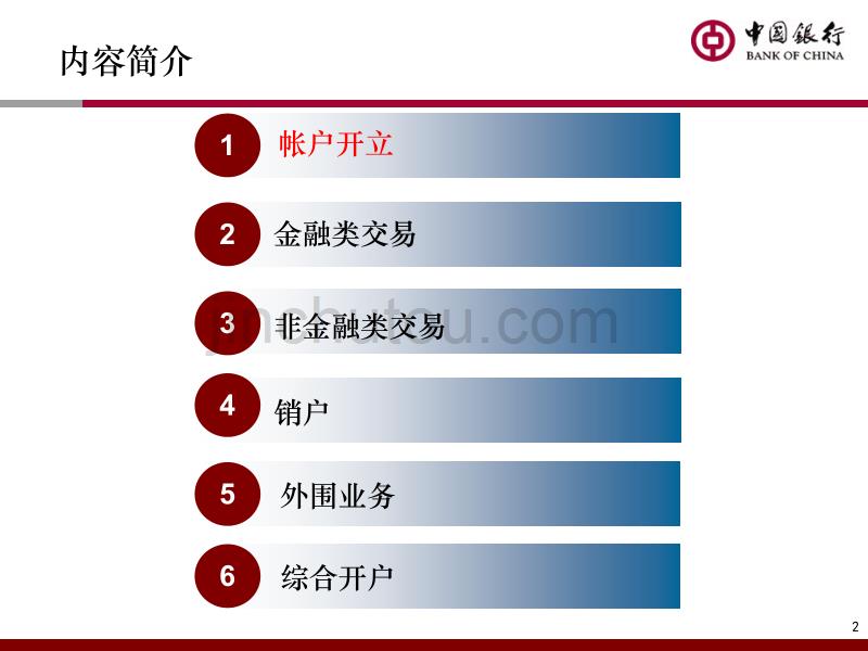 中国银行IT蓝图对私业务 操作PPT讲解_第2页