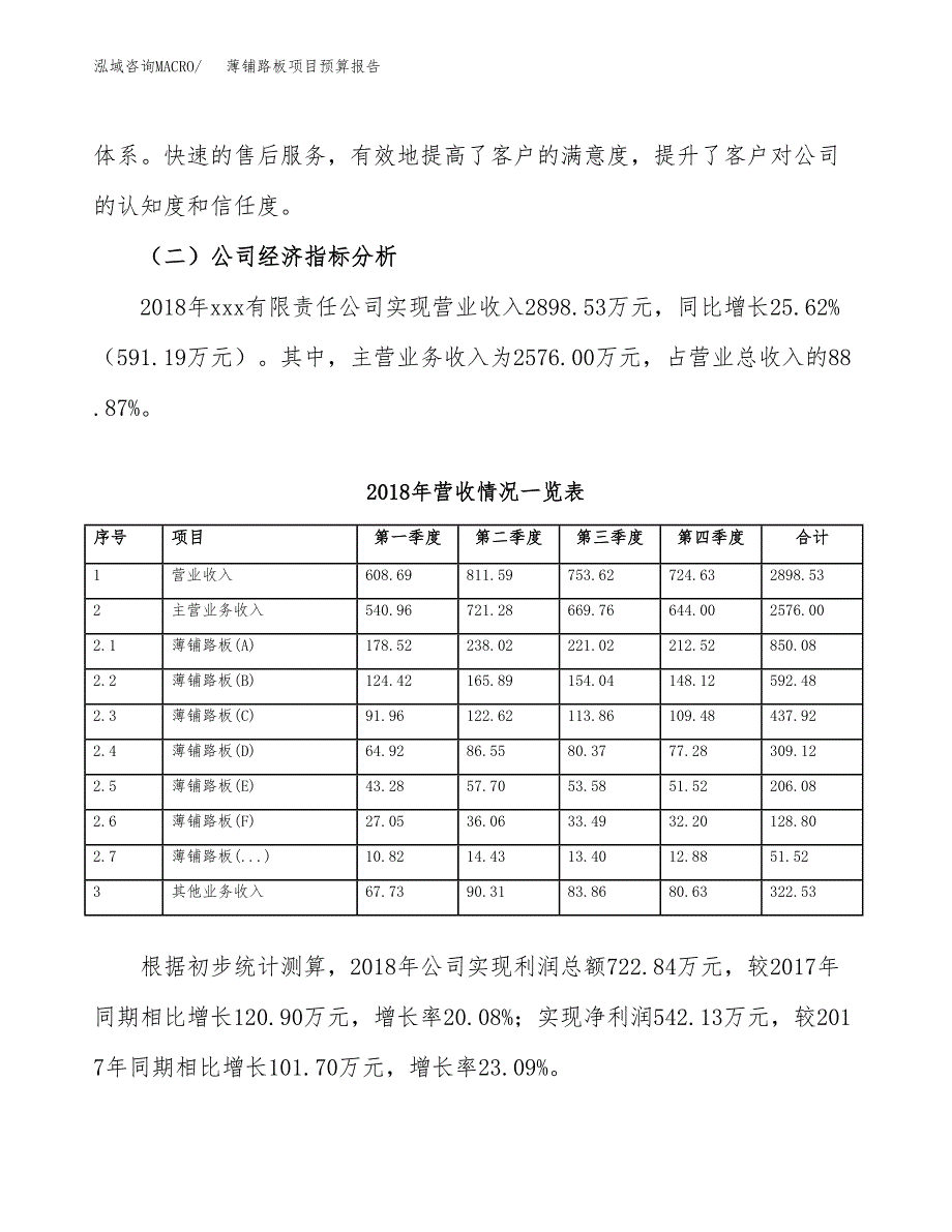 薄铺路板项目预算报告年度.docx_第3页