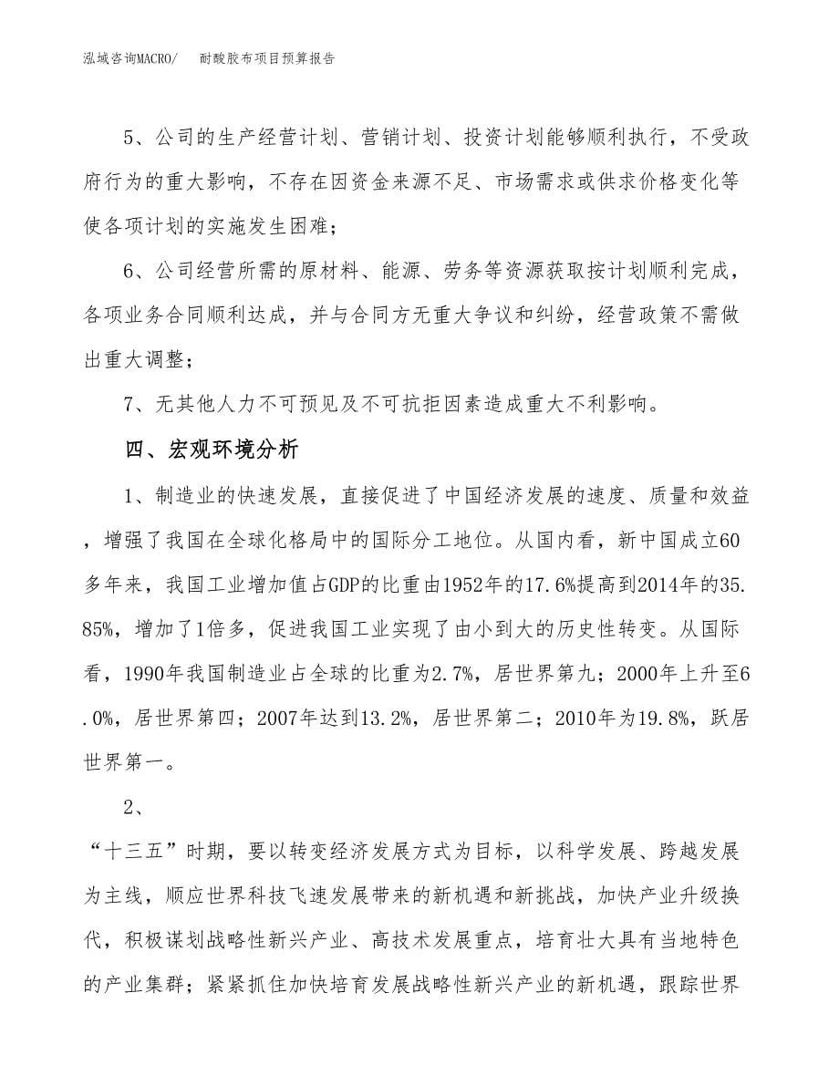 耐酸胶布项目预算报告年度.docx_第5页