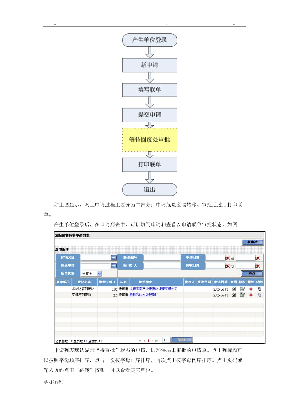 危险废物转移联单网上办理的指南_第4页