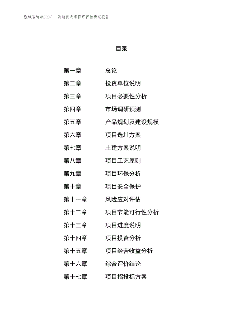 测速仪表项目可行性研究报告（总投资18000万元）（90亩）_第1页