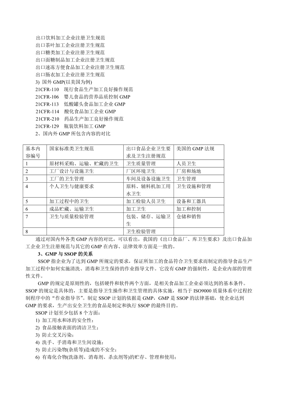 GMP、SSOP、HACCP、SRFFE及IS09000质量体系之间的关系_第2页