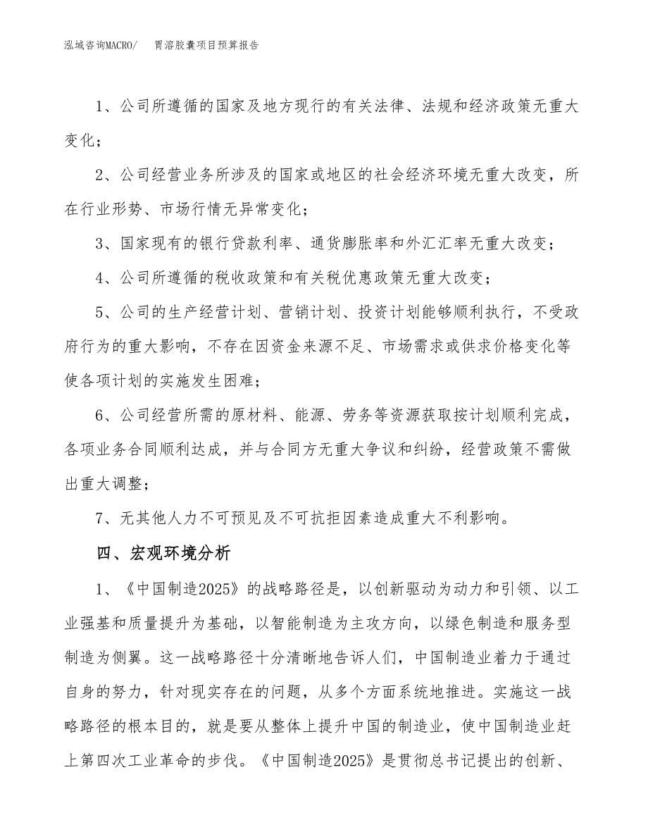 胃溶胶囊项目预算报告年度.docx_第5页