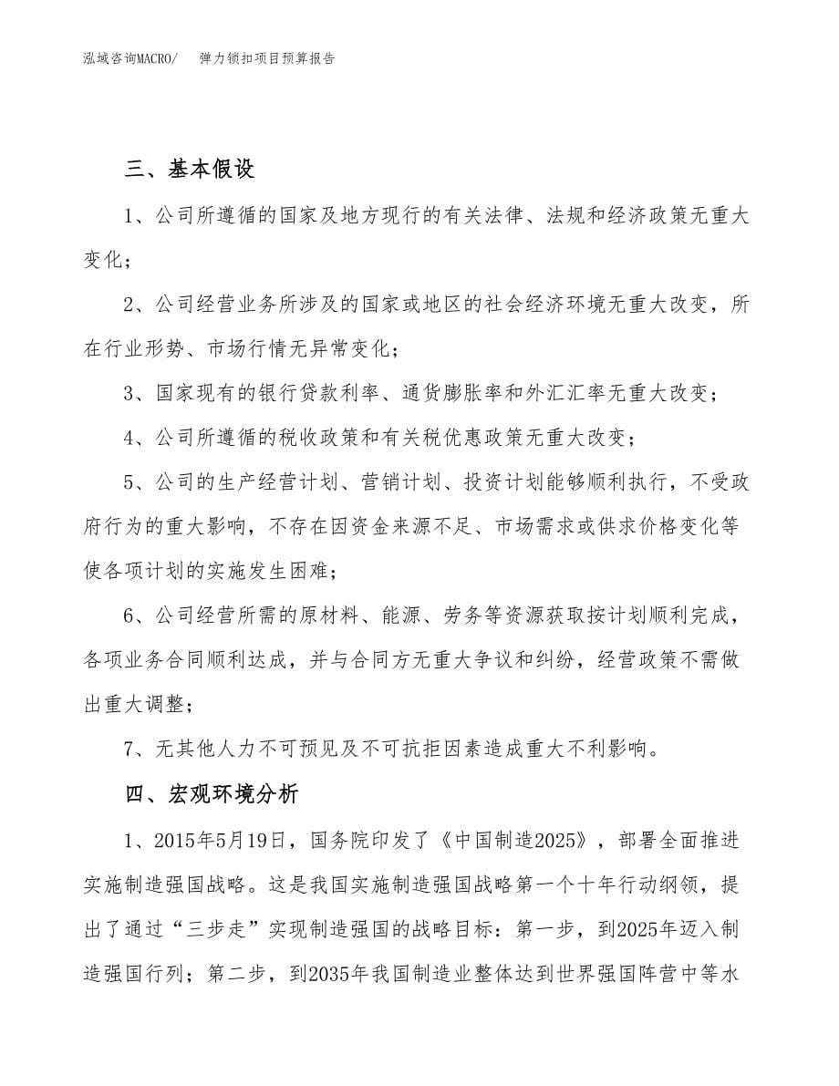 弹力锁扣项目预算报告年度.docx_第5页