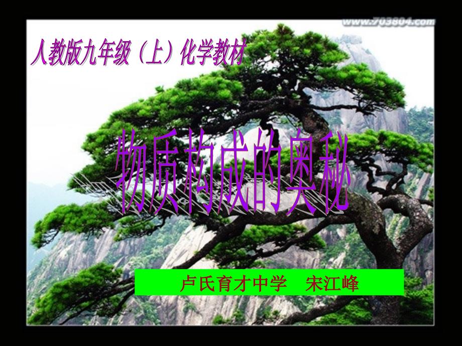 物质构成的奥秘知识树_第1页