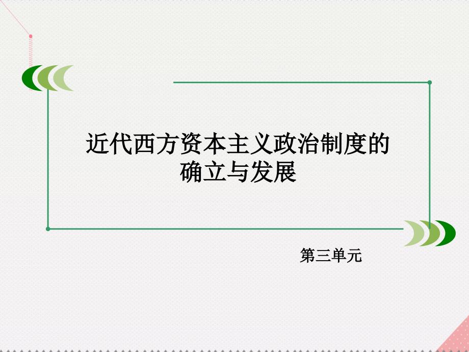 2016年秋高中历史 第三单元 近代西方资本主义政治制度的确立与发展单元总结新人教版必修1_第2页