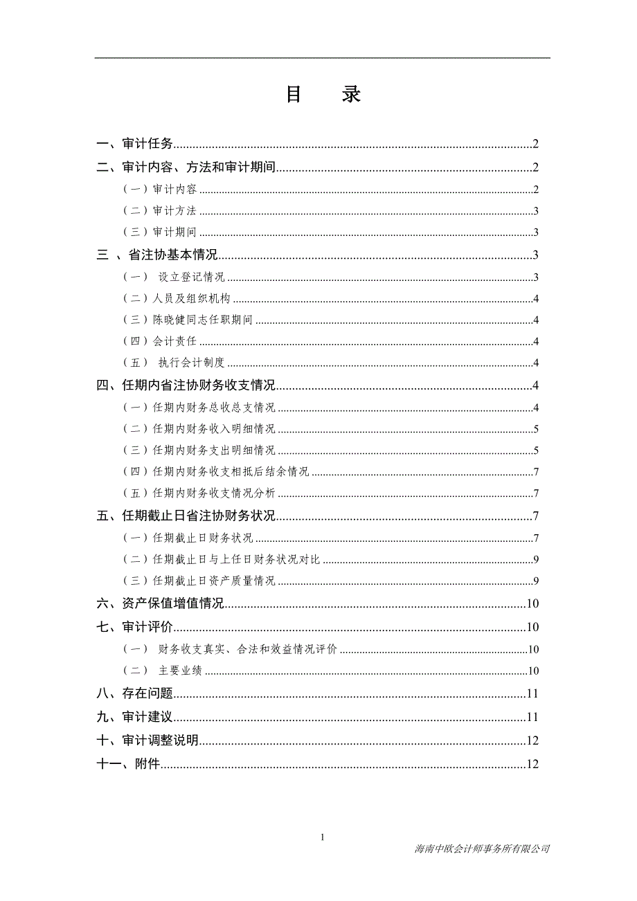 注册会计师审计报告1(任期经济责任审计)解析_第1页