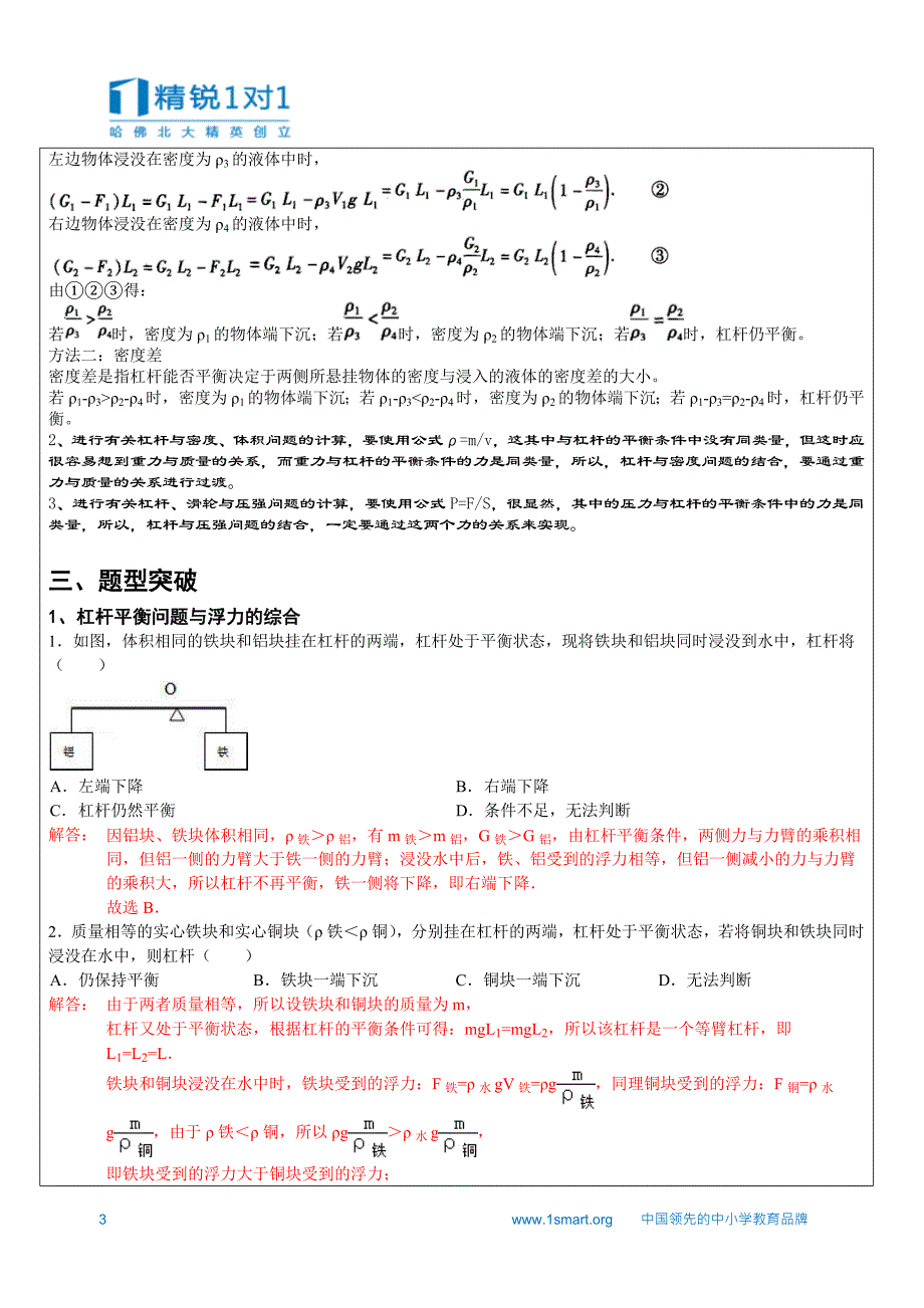 初三科学-简单机械综合专题-赵芬芬 - 副本._第3页