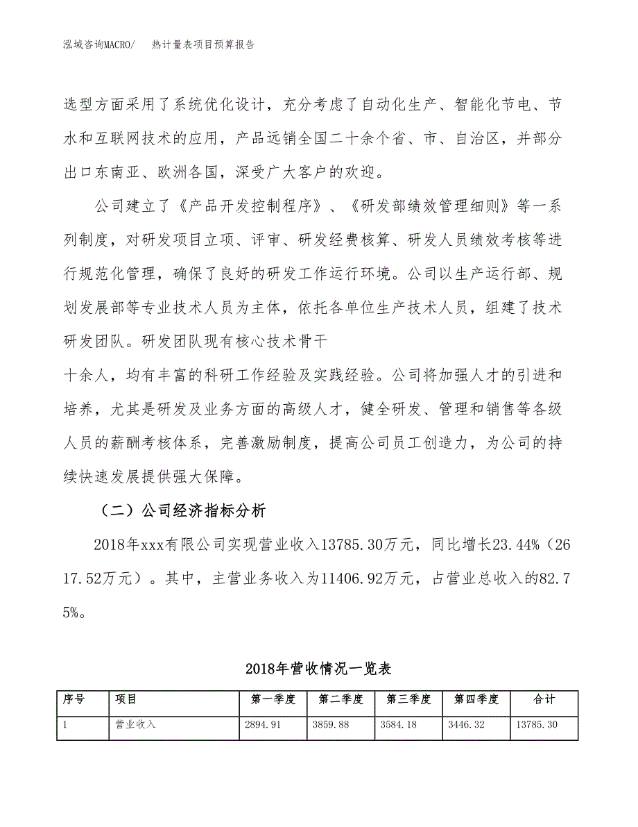 热计量表项目预算报告年度.docx_第3页