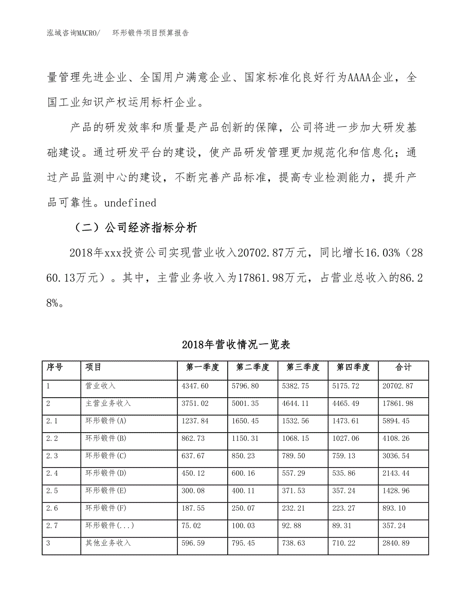 环形锻件项目预算报告年度.docx_第3页