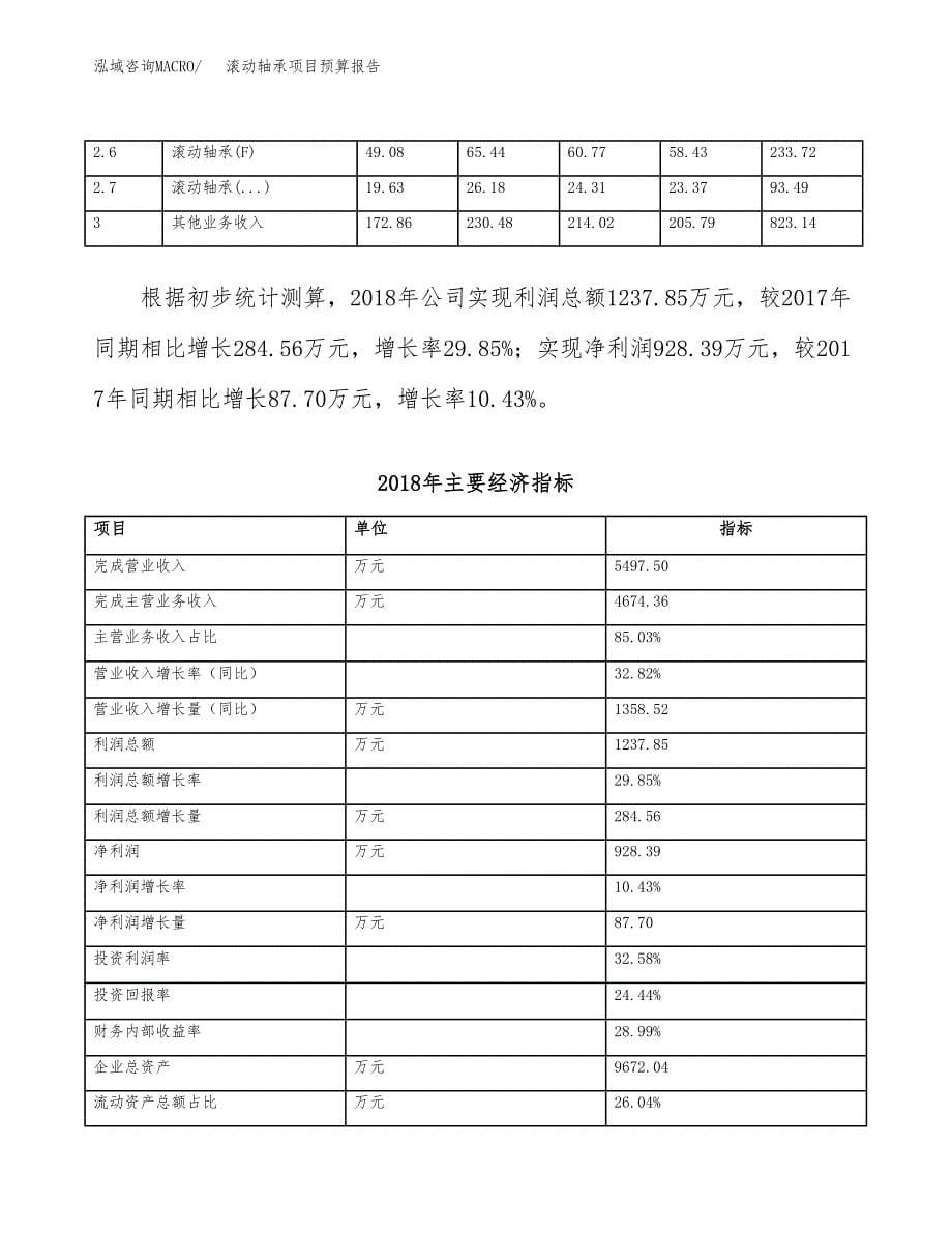 滚动轴承项目预算报告年度.docx_第5页