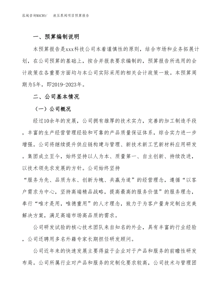 液压泵阀项目预算报告年度.docx_第2页