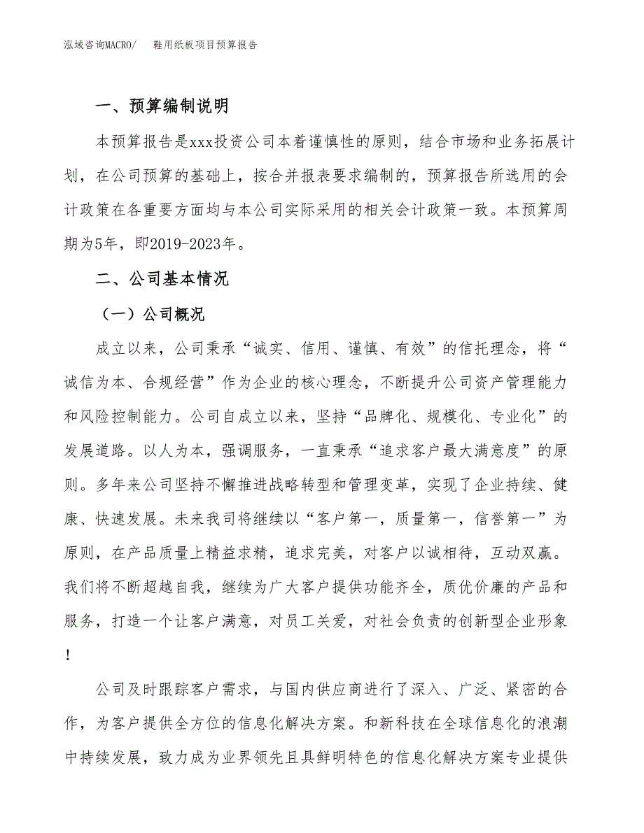 鞋用纸板项目预算报告年度.docx_第2页