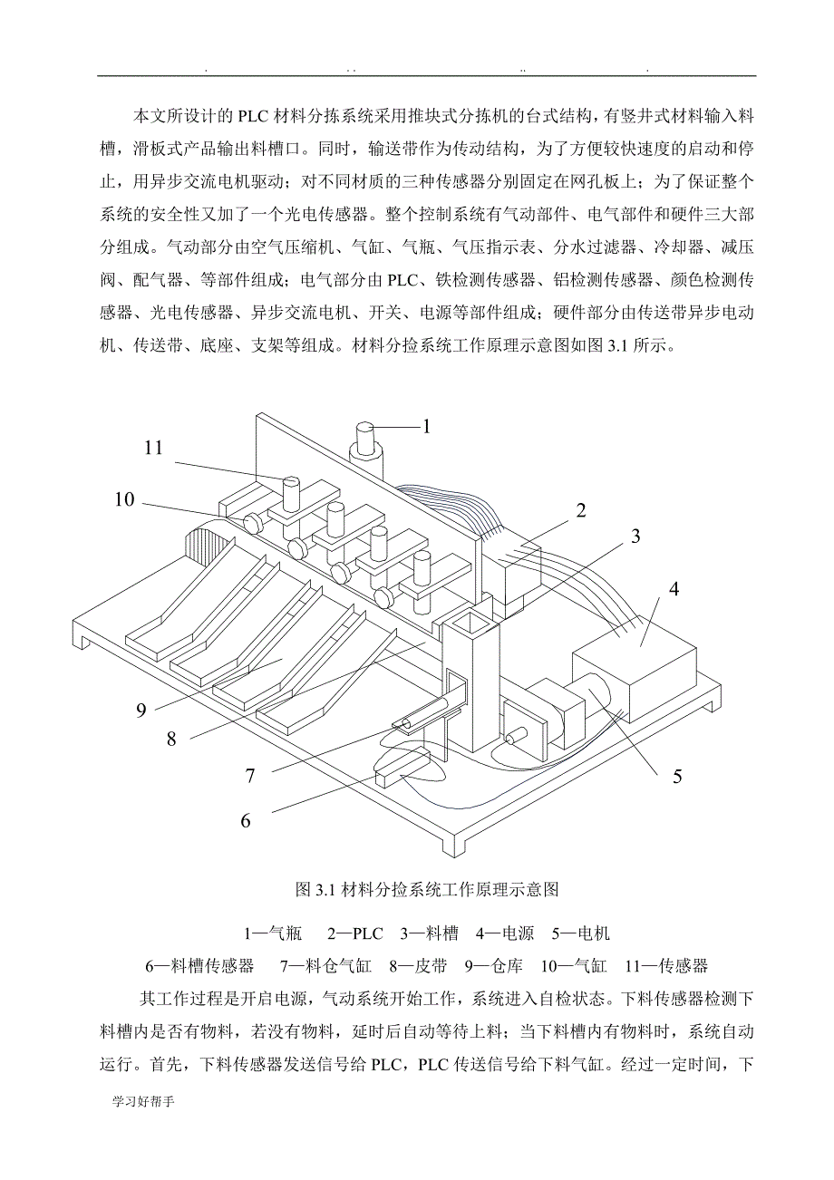 基于PLC的材料分拣装置设计说明_第2页