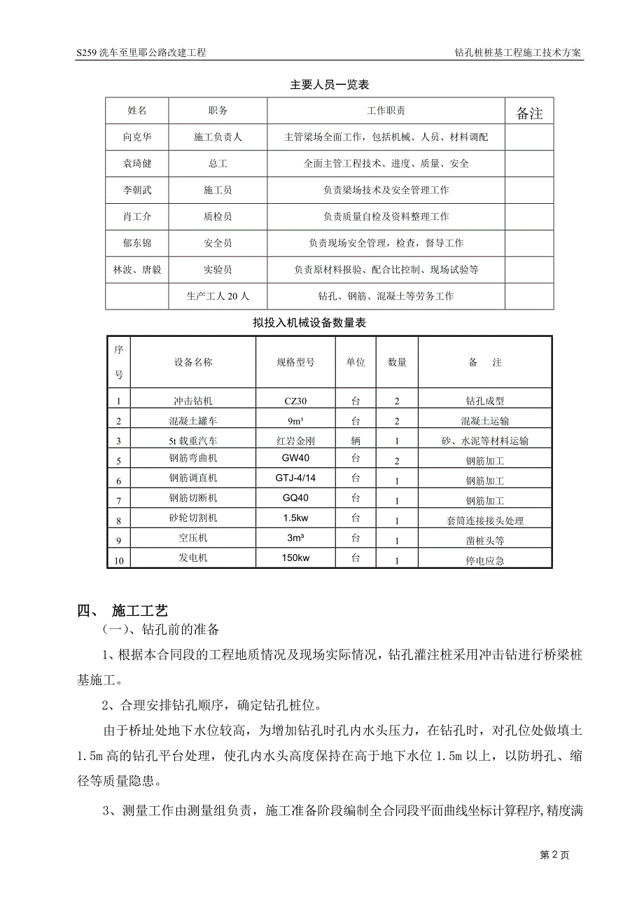 水坝钻孔桩施工方案._第2页