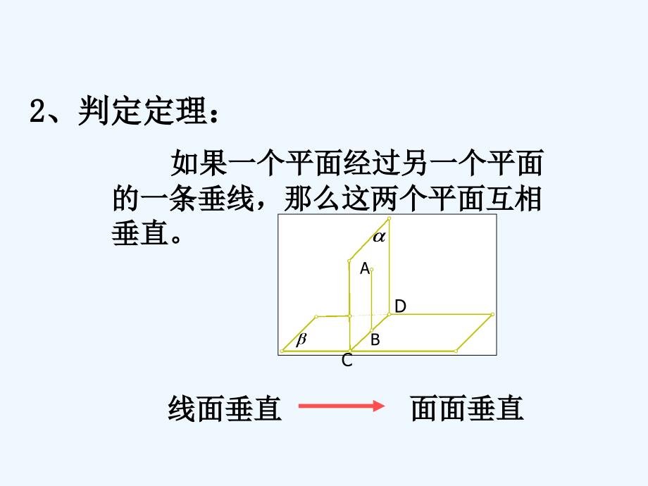 江苏宿迁高中数学第1章立体几何初步1.2.4平面与平面的位置关系面面垂直的判定2苏教必修2_第3页