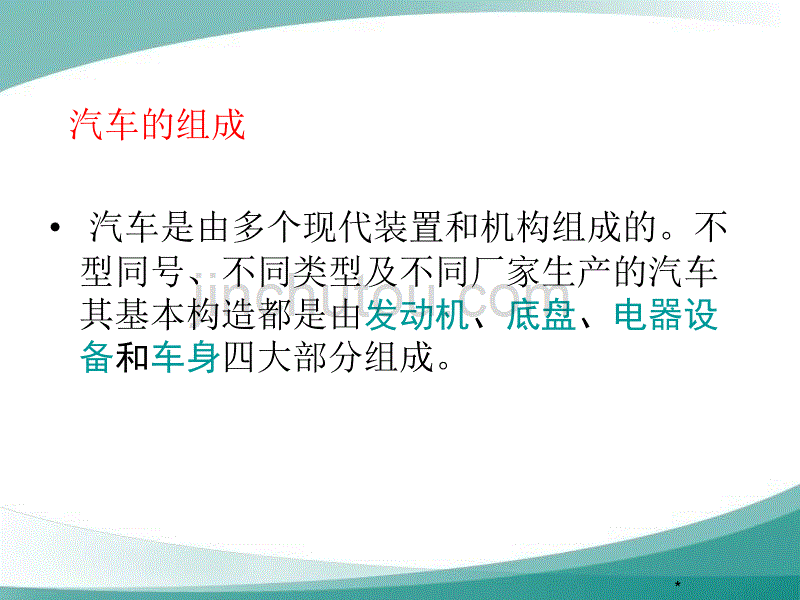 实训汽车底盘结构认识3._第3页