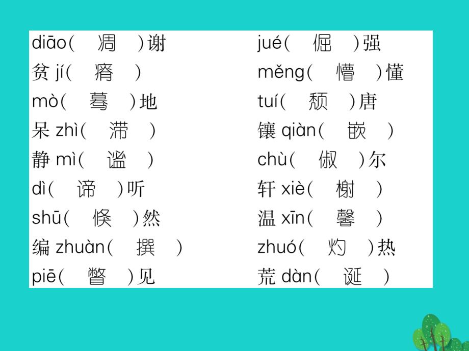 2016年秋八年级语文上册 专题一 拼音、汉字与句子苏教版_第4页