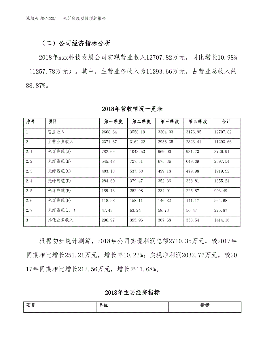 光纤线缆项目预算报告年度.docx_第4页