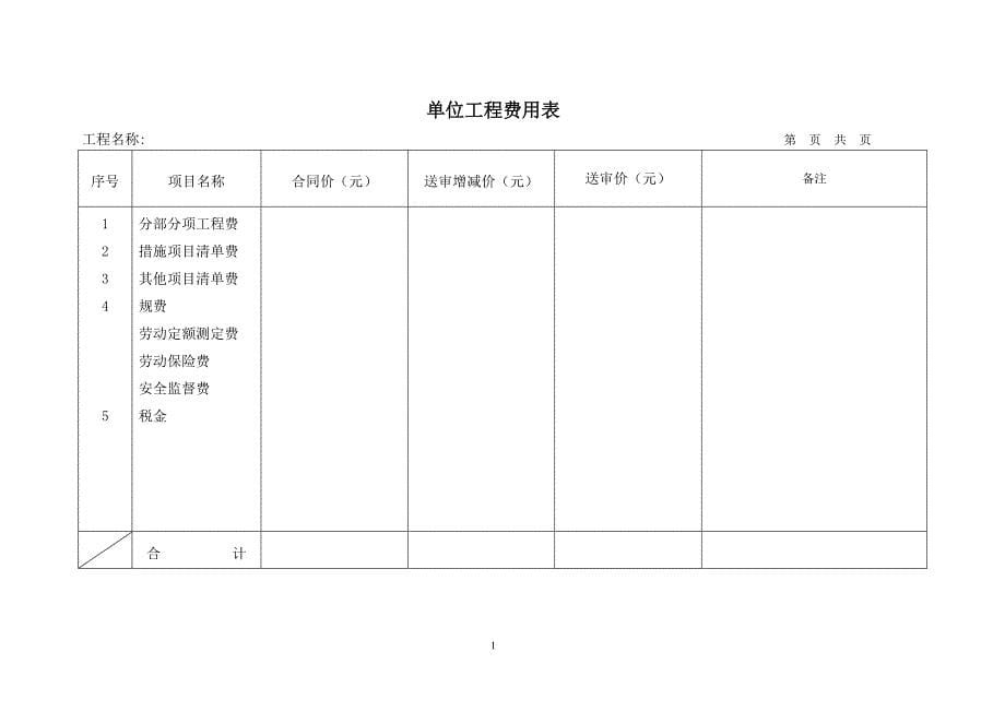 建设工程结算书封面资料_第5页