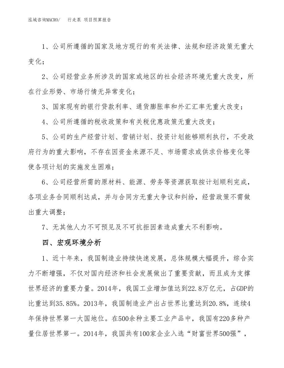 行走泵 项目预算报告年度.docx_第5页