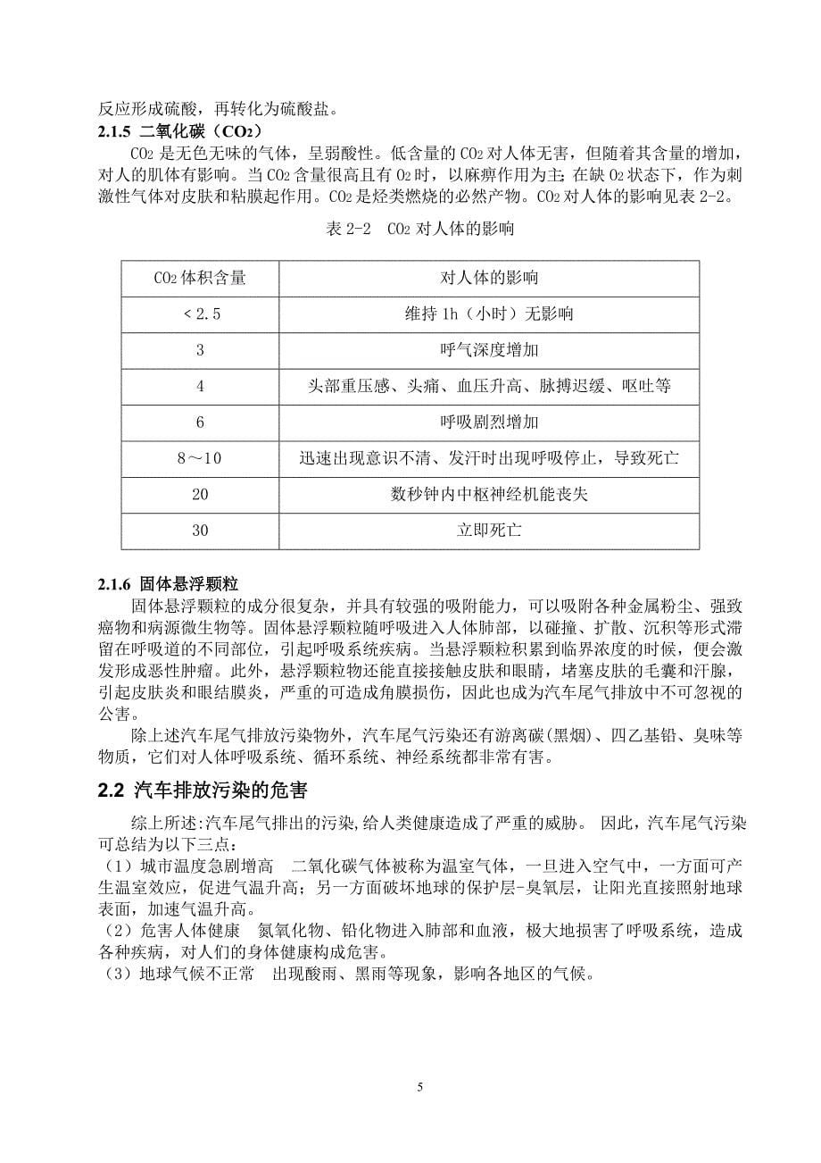 我国汽车尾气排放的现状与对策讲解_第5页