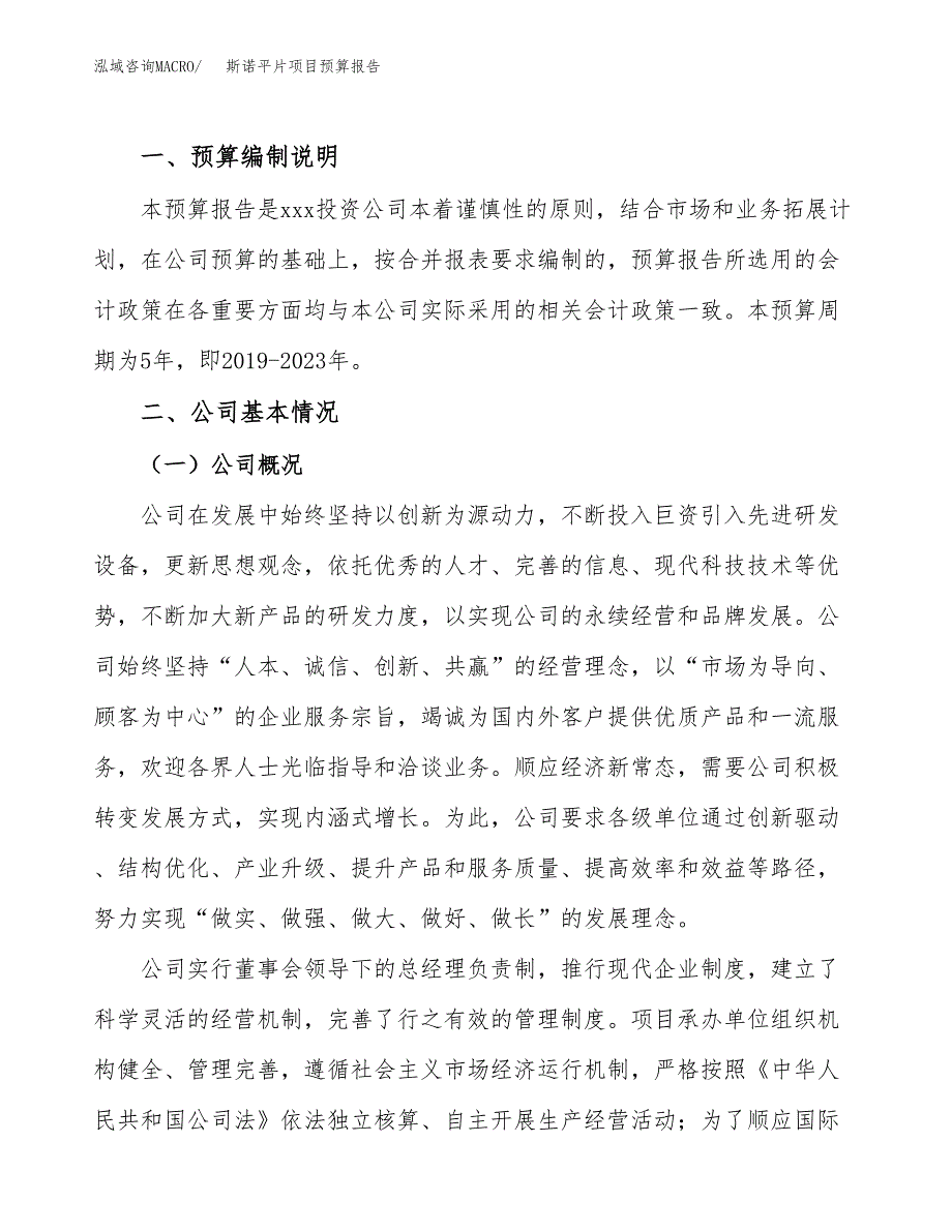 斯诺平片项目预算报告年度.docx_第2页