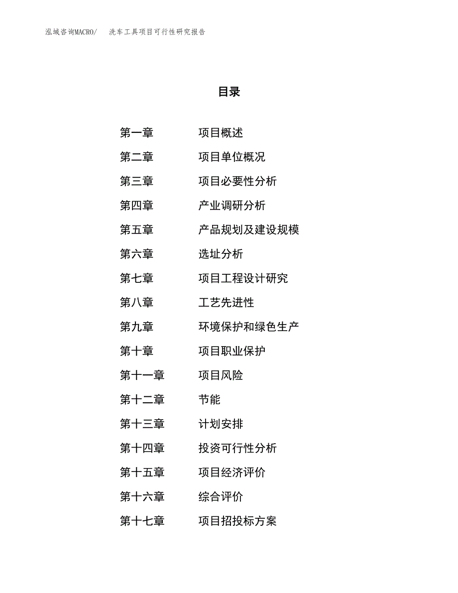 洗车工具项目可行性研究报告（总投资9000万元）（36亩）_第1页