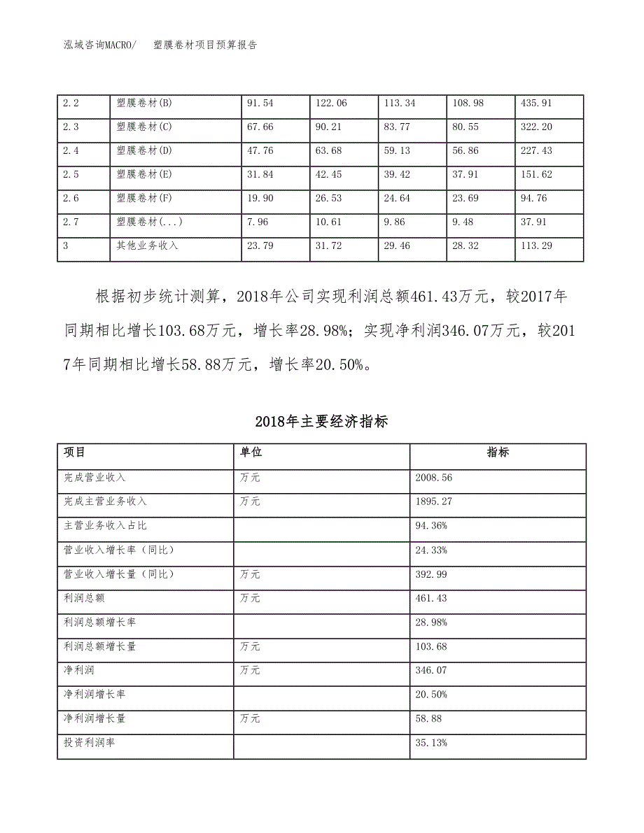 塑膜卷材项目预算报告年度.docx_第4页